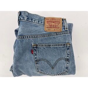 Levi‎ Strauss 550 Jeans Mens Relaxed Fit Jeans Blue W36 L30 Real 35x30 Bat wing